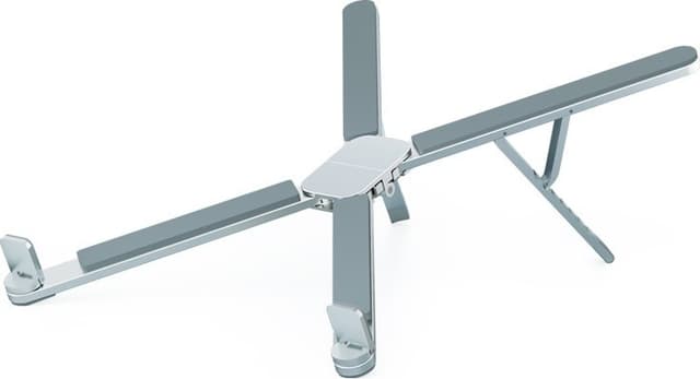 Stjärnklart Silver Bärbar Aluminium Laptopstativ: Ergonomisk Design för 10-17"" Datorer