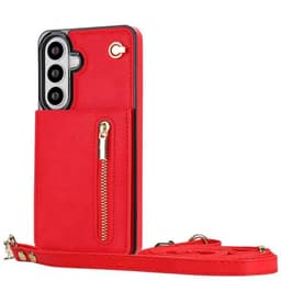 Zipper necklace case till Samsung Galaxy S26 FE - Röd