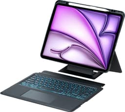 Bluetooth-tastatur (US) til iPad Air 13 (2025) / (2024) / iPad Pro 12.9 (2022) / (2021) / (2020) / (2018) Stand Case