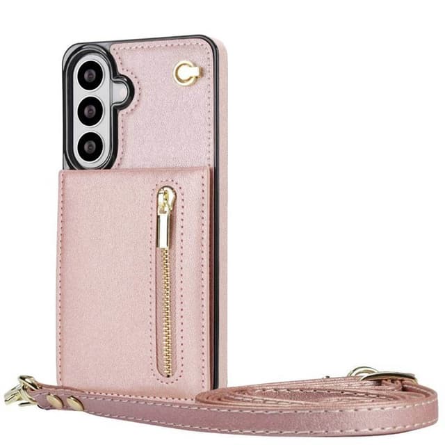 Zipper necklace case till Samsung Galaxy S26 FE - Rosè