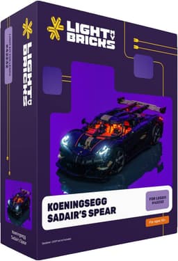 Light My Bricks Technic Koenigsegg Sadair’s Spear lyssett 42232
