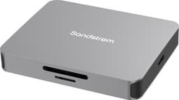 Sandstrøm 7-i-1 USB-C hubb med kortläsare