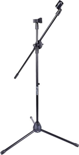 Mikrofonstativ M1 med Boomarm til 2 Mikrofoner – Sort
