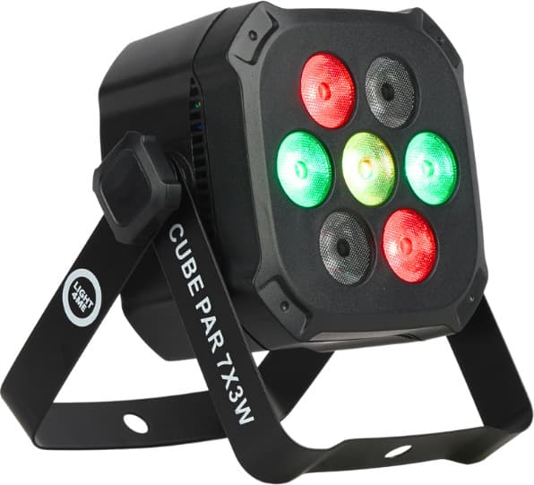 Light4Me Cube PAR 7x3W RGB LED Par Spot