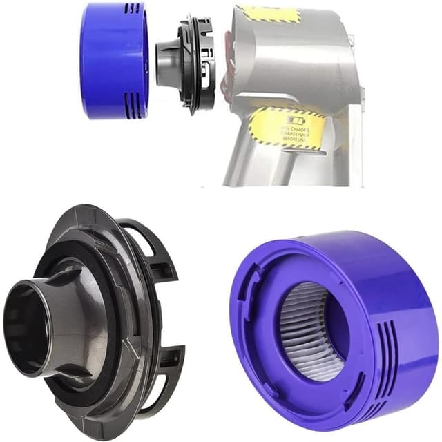 Motorbaklock och bakre HEPA-kit till Dyson V7 V8, 2 st