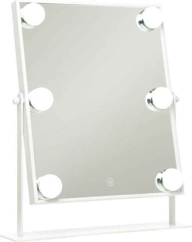 UNIQ XL Hollywood make-up mirror with 6 LED bulbs and touch function - White