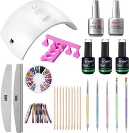 UNIQ Premium Gel Nail Starter Kit med 24W UV/LED-lampe