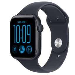 Apple Watch SE 3 44mm GPS (midnat aluminium/marineblå Sport Band) M/L