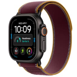 Apple Watch Ultra 4 49mm CEL (sort titanium/bordeaux Trail Loop) M/L