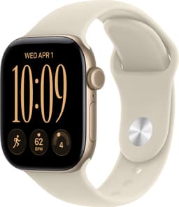 Apple Watch Series 12 42mm CEL (lys guld aluminium/sand Sport Band) M/L