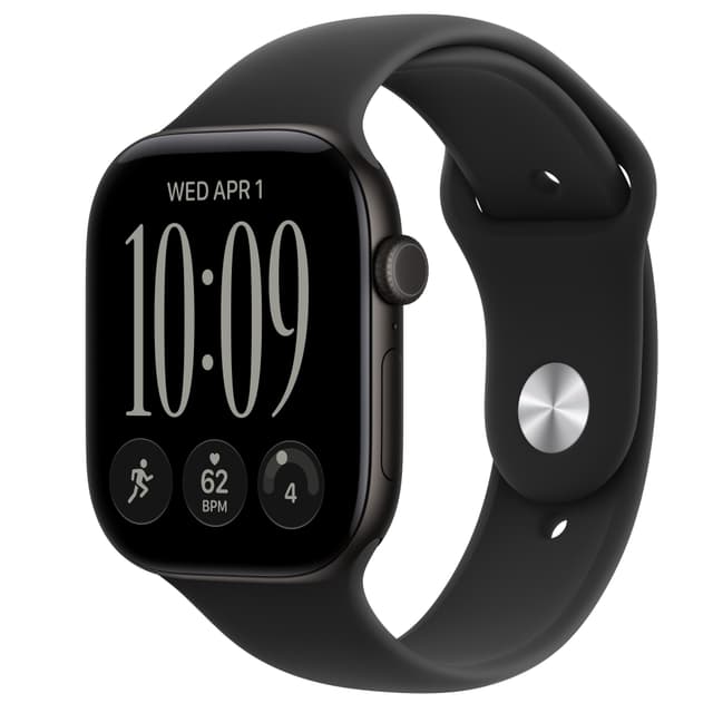 Watch Series 12 46mm (Black Aluminium/Black Sport Band) S/M