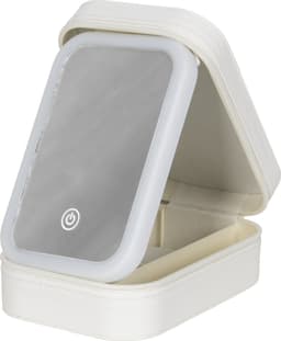 Aura lille makeuptaske med LED-spejl EK1726801 (hvid)