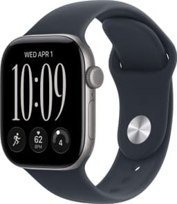 Apple Watch Series 12 42mm GPS (stjernegrå aluminium/marineblå Sport Band) M/L