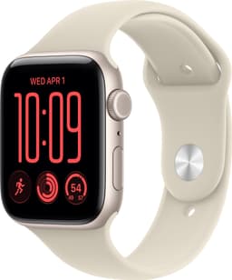 Apple Watch SE 3 44mm CEL (stjerneskin aluminium/sand Sport Band) M/L