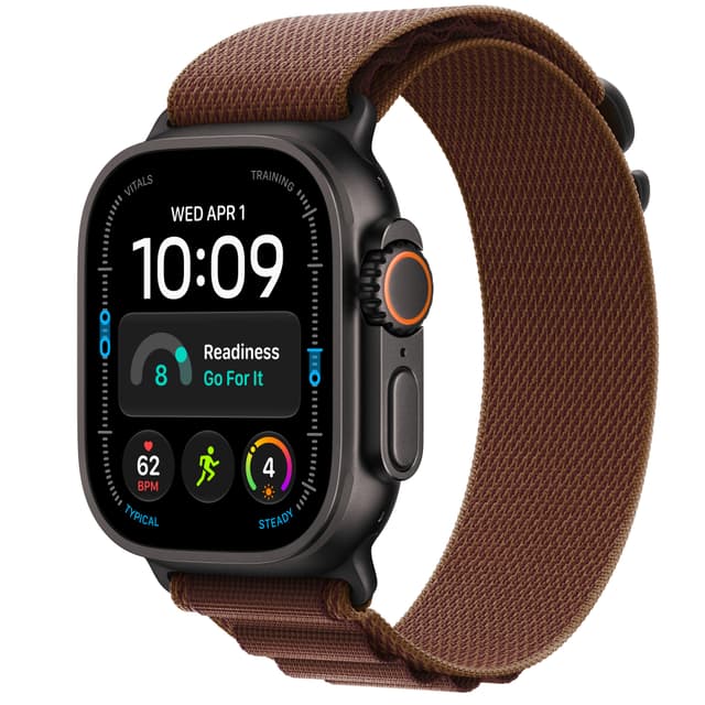 Watch Ultra 4 49mm (black titanium/burgundy alpine Loop) L