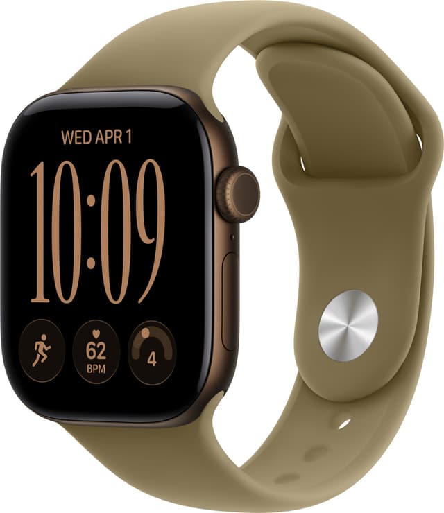 Watch Series 12 42mm GPS (dark bronze aluminium/olive sport band) M/L