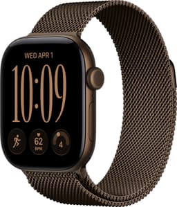 Apple Watch Series 12 42mm CEL (mørk bronze aluminium/mørk bronze Milanese Loop)