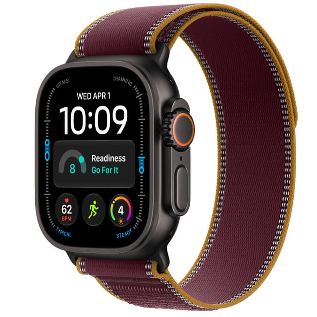 Apple Watch Ultra 4 49mm LTE (Black Titanium/Burgundy Trail Loop) M/L