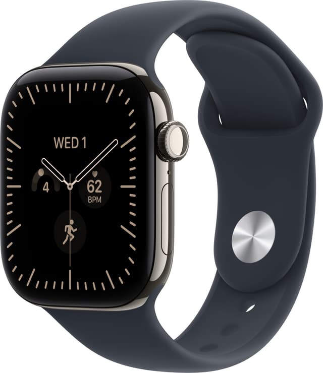 Watch Series 12 42mm (Natural Titanium/Navy BlueSport Band) M/L