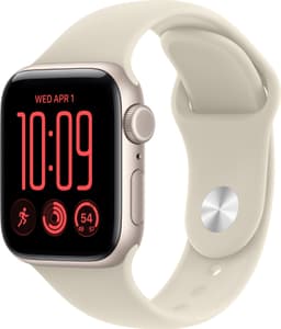 Apple Watch SE 3 40mm CEL (stjerneskin aluminium/sand Sport Band) S/M