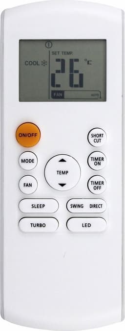 Erstatning fjernkontroll for RG57B1-BGE for Midea klimaanlegg