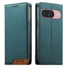 DIERFENG Telefonlommebokdeksel med fargesammensatt logo for Google Pixel 11 og 11 Pro