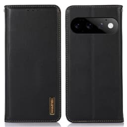 KHAZNEH Telefonlommebokdeksel i skinn med Nappa tekstur til Google Pixel 11 og Pixel 11 Pro