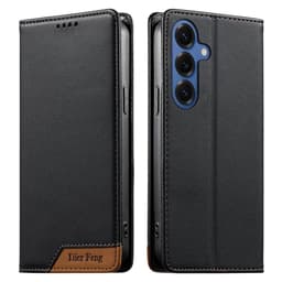 DIERFENG Til Samsung Galaxy S26+ Lommebokdeksel RFID Beskyttelse Stativ - Svart