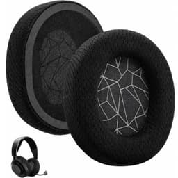 Korvatyynyt yhteensopiva SteelSeries Arctis 3/5/7 Musta Valkoinen Black+White