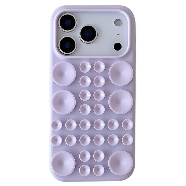 SKALO Silikon Sugkopp Skal för iPhone 18 Pro Max - Lila