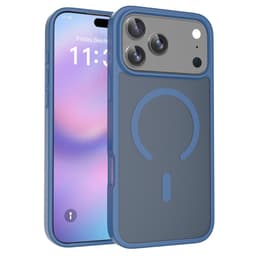 SKALO Skin-touch Hybrid Skal för iPhone 18 Pro Max - Blå