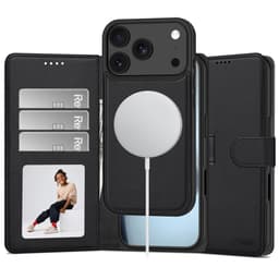 Tech-Protect 2i1 Wallet MagSafe Plånboksfodral/Skal för iPhone 18 Pro Max - Mattsvart
