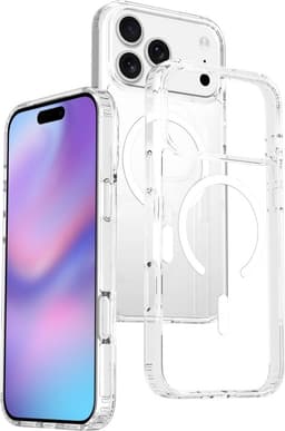 SKALO Transparent Hybrid Cover til iPhone 18 Pro Max - Gennemsigtig