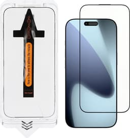SKALO Heltäckande Skärmskydd Härdat glas Monteringsram för iPhone 18 Pro Max