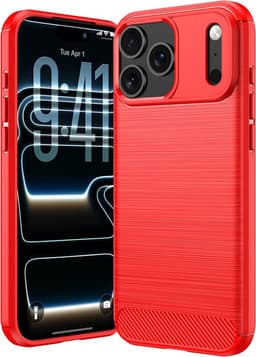 SKALO Armor Carbon Skal för iPhone 18 Pro - Röd
