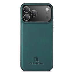 DG MING Premium PU-lær hybriddeksel til iPhone 18 Pro Max - Grønn