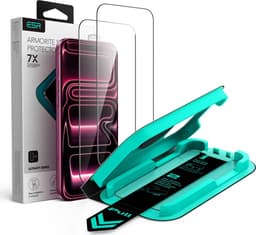 2-PACK ESR UltraFit Armorite Tempered Glass Skärmskydd för iPhone 18 Pro - Svart