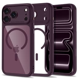 Tech-Protect MagPeak MagSafe CC Skal för iPhone 17 Pro Max - Dark Cherry
