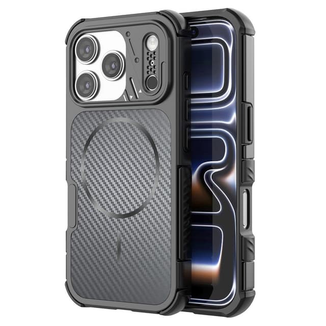 SKALO Armor Hybrid Carbon Fiber Skal för iPhone 18 Pro Max