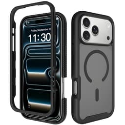 SKALO Shockproof Clear Hybrid Skal för iPhone 18 Pro Max - Svart