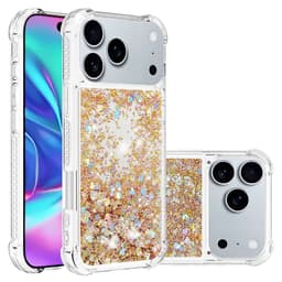 SKALO Kvicksand Glitter Skal för iPhone 18 Pro - Guld