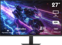 NOS 27" QHD/VA/180Hz/1ms pelinäyttö