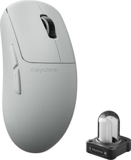 Keychron G6 HE 8K trådløs gaming mus (hvid)