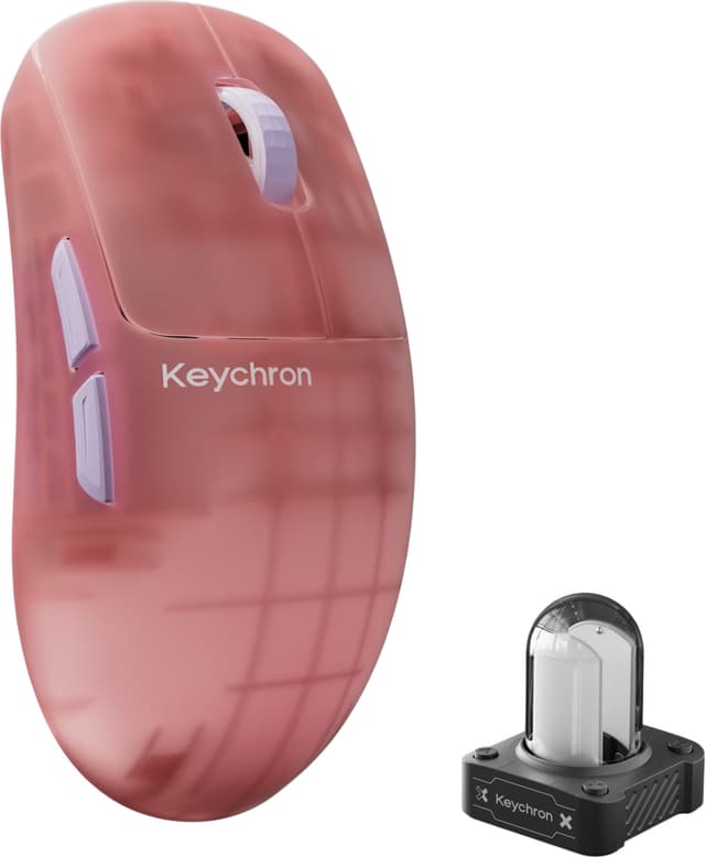 Keychron G6 HE 8K trådløs gaming mus (rosa)