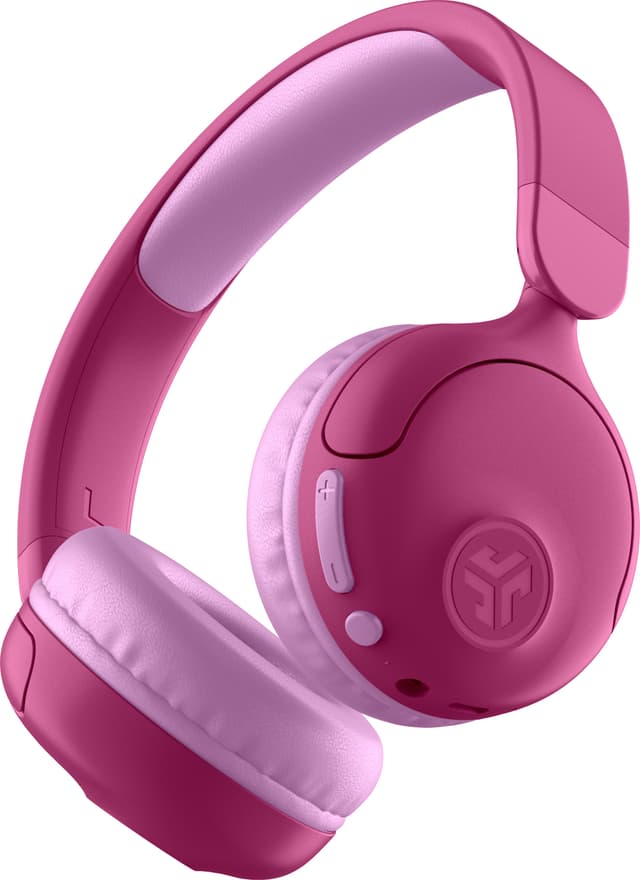 JLAB JBuddies Pop trådlösa on-ear hörlurar (rosa)