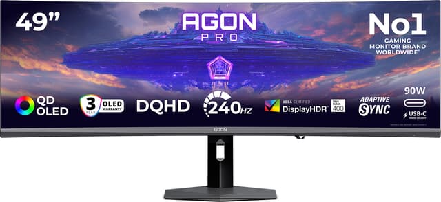 AOC AGON PRO AGP497UCZD 49"/QD-OLED/240Hz/ 0,03ms spelmonitor