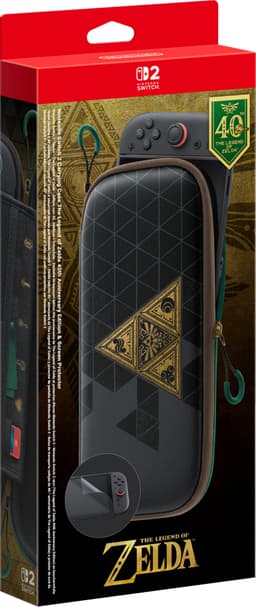 Nintendo Switch 2 carrying case The Legend of Zelda 40th Anniversary Edition