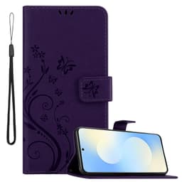 Samsung Galaxy S25 FE Suojakuori Lompakkokotelo Kukka