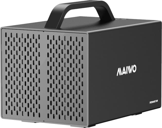Maiwo K35274A Quad Bay 3,5"" SATA HDD-kabinett USB-C Gen2 10G Windows 10/11 MacOS
