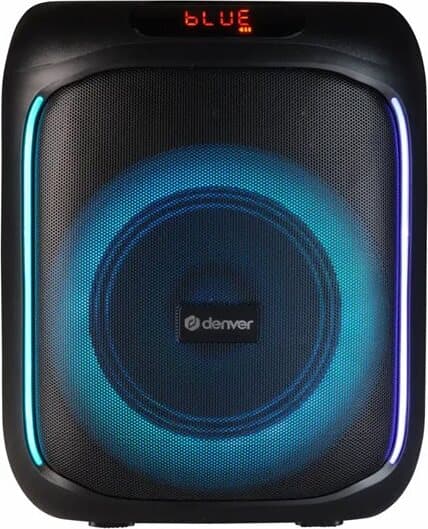 Denver BPS-165 partyhögtalare med LED / Bluetooth högtalare / portabel högtalare
